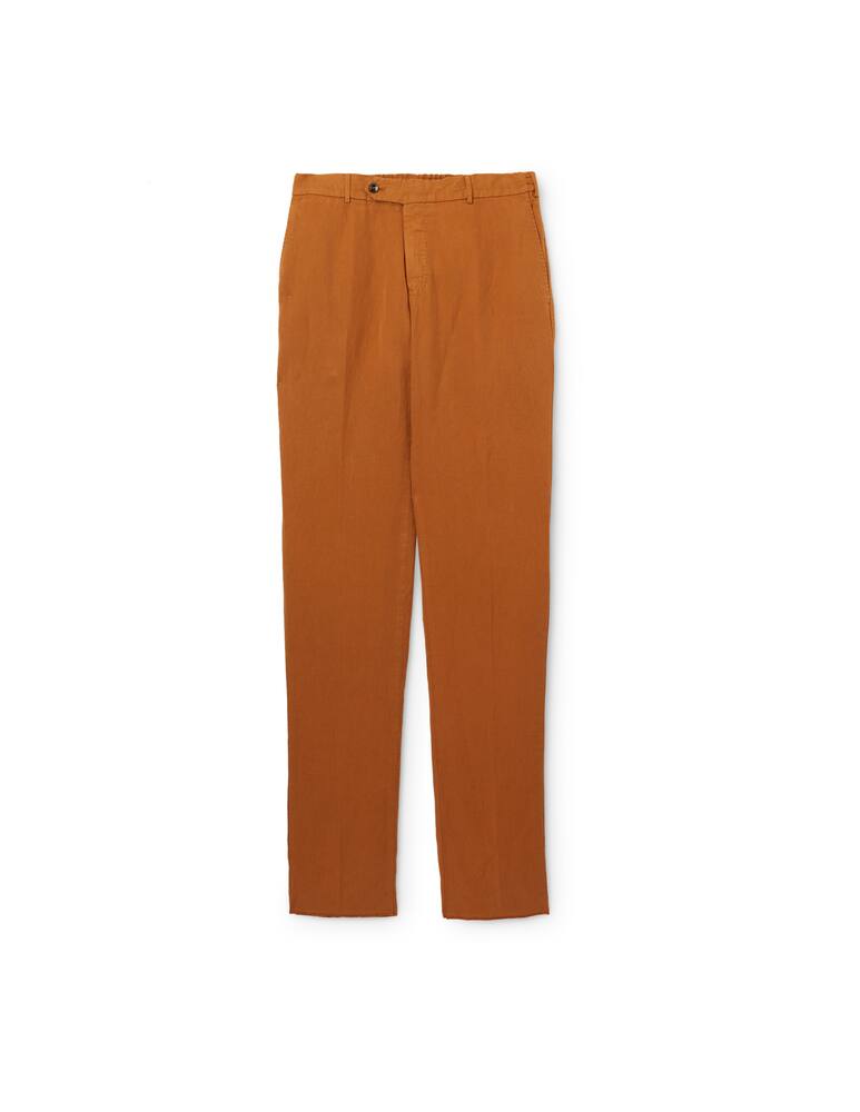 rinascente PT Pantaloni Torino Cotton linen jogger pant - brown