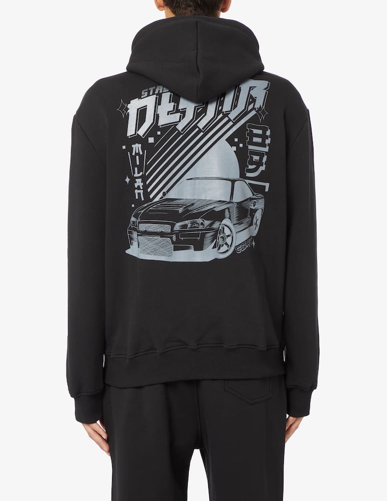 rinascente Dolly Noire Felpa con cappuccio goat racing