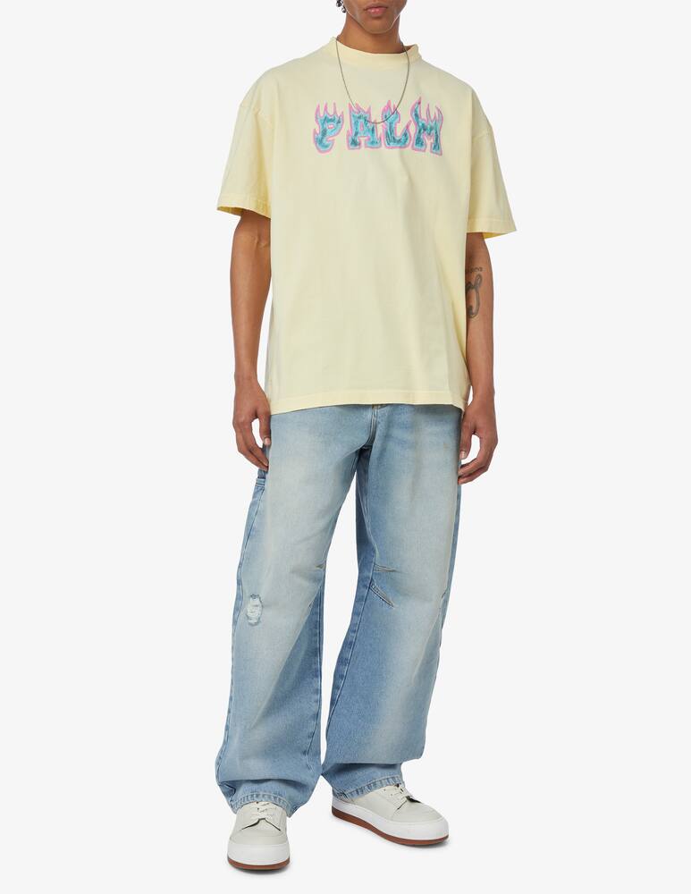 rinascente Palm Angels Maglietta logo flames 