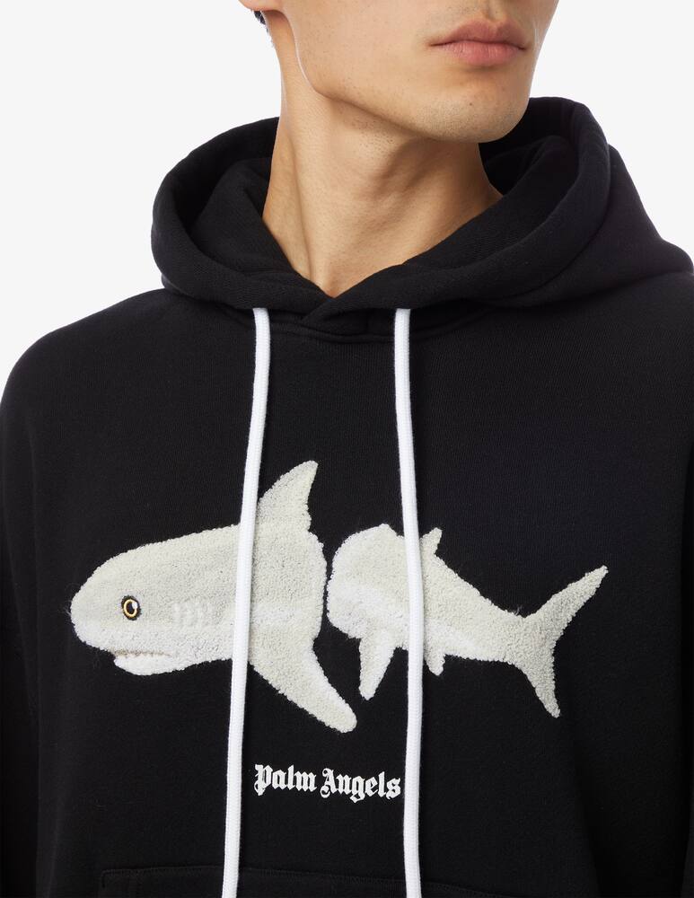 rinascente Palm Angels Felpa con cappuccio white shark 