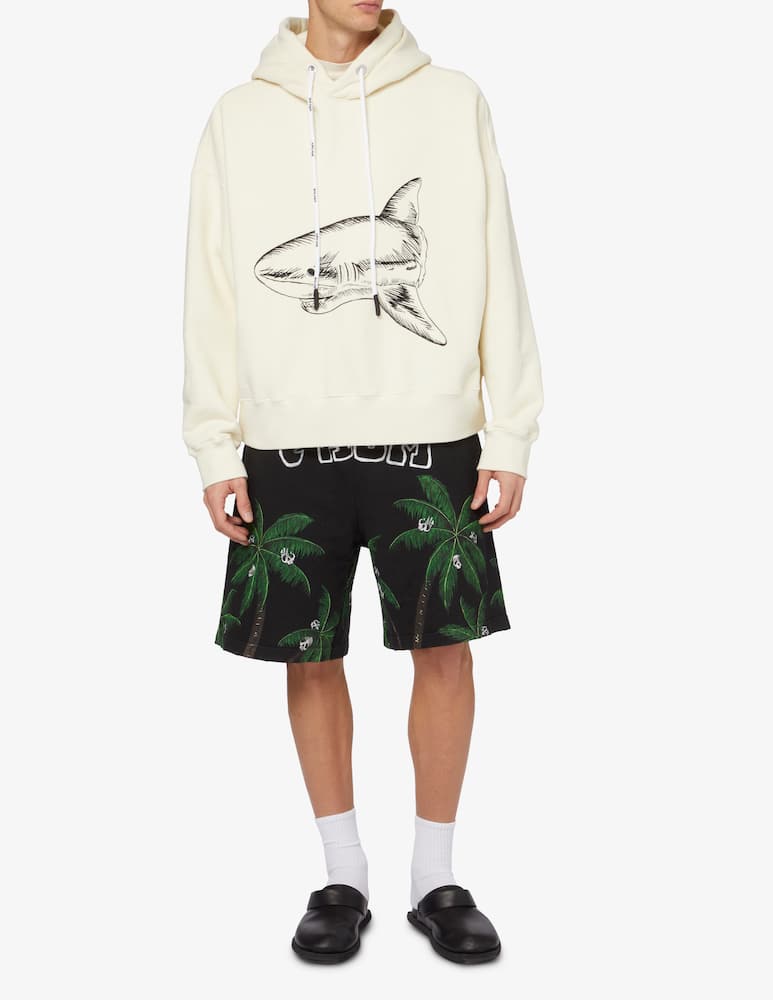 rinascente Palm Angels Felpa con cappuccio split shark 