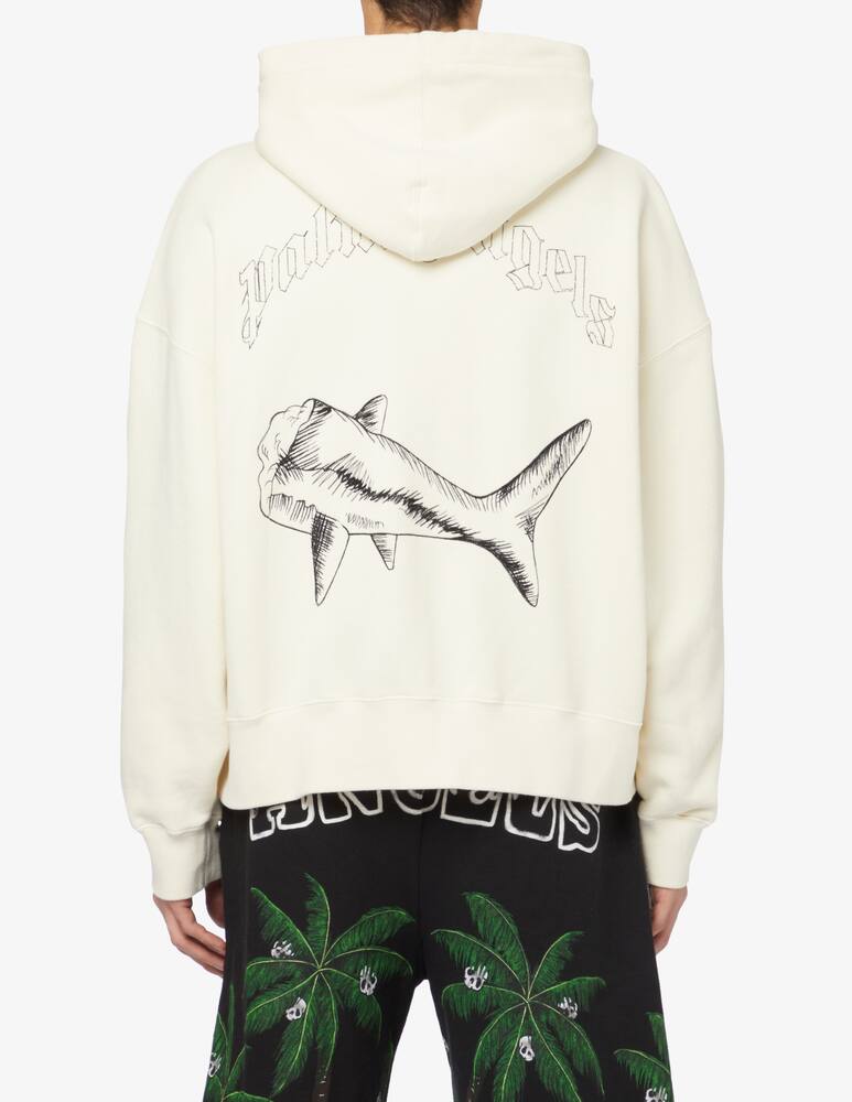 rinascente Palm Angels Felpa con cappuccio split shark 