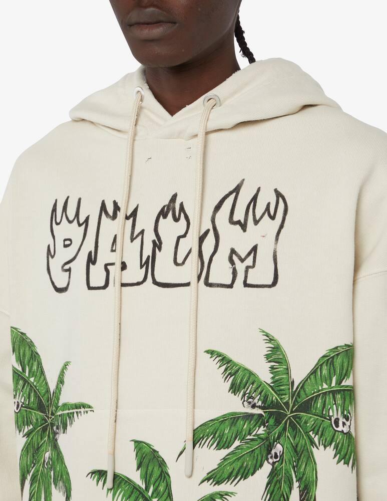 rinascente Palm Angels Vintage palm skull hoodie 