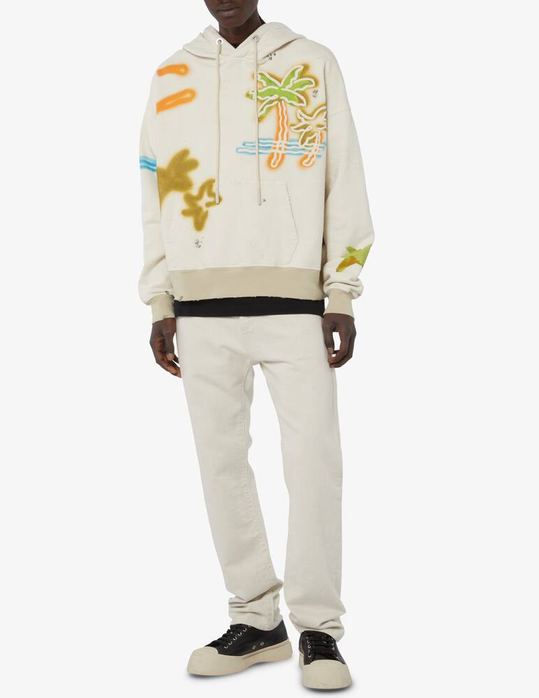 rinascente Palm Angels Neon palm hoodie 