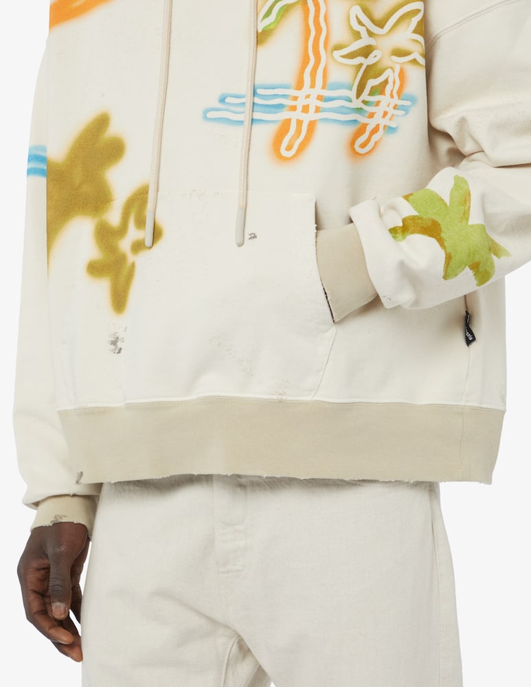 rinascente Palm Angels Neon palm hoodie 