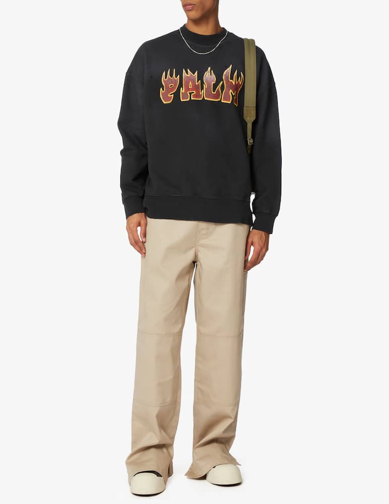 rinascente Palm Angels Pantaloni chino reverse band logo