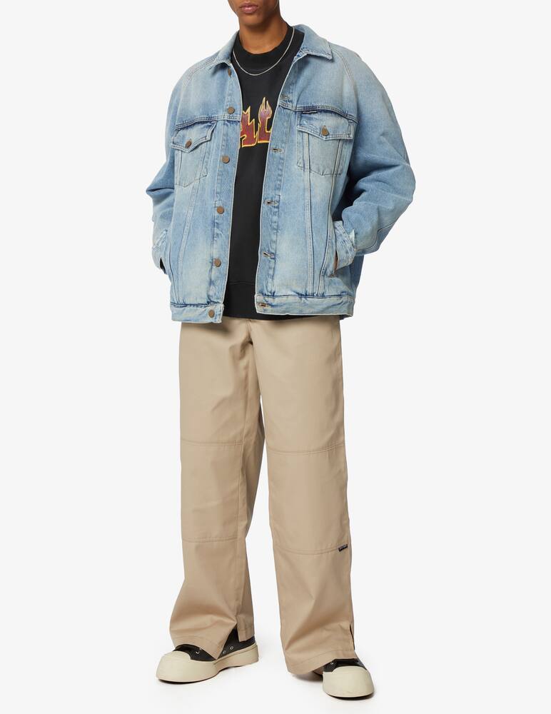 rinascente Palm Angels Light wash sunset loose jacket