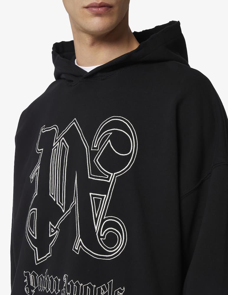 rinascente Palm Angels Felpa girocollo monogram statemen