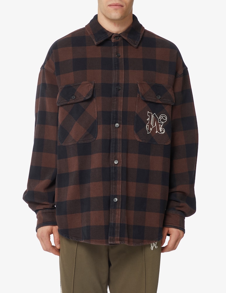 Palm Angels Monogram check overshirt - picture 1 Palm Angels Monogram check overshirt - picture 1