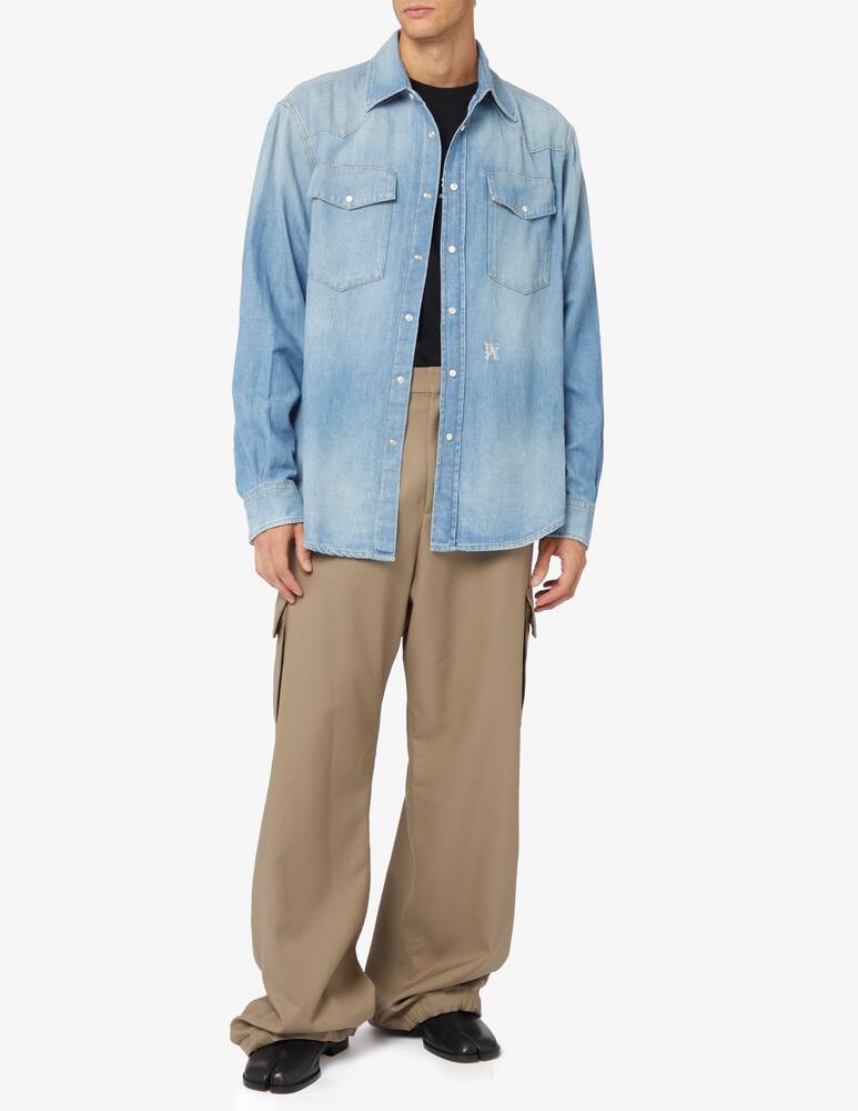 rinascente Palm Angels Monogram denim shirt