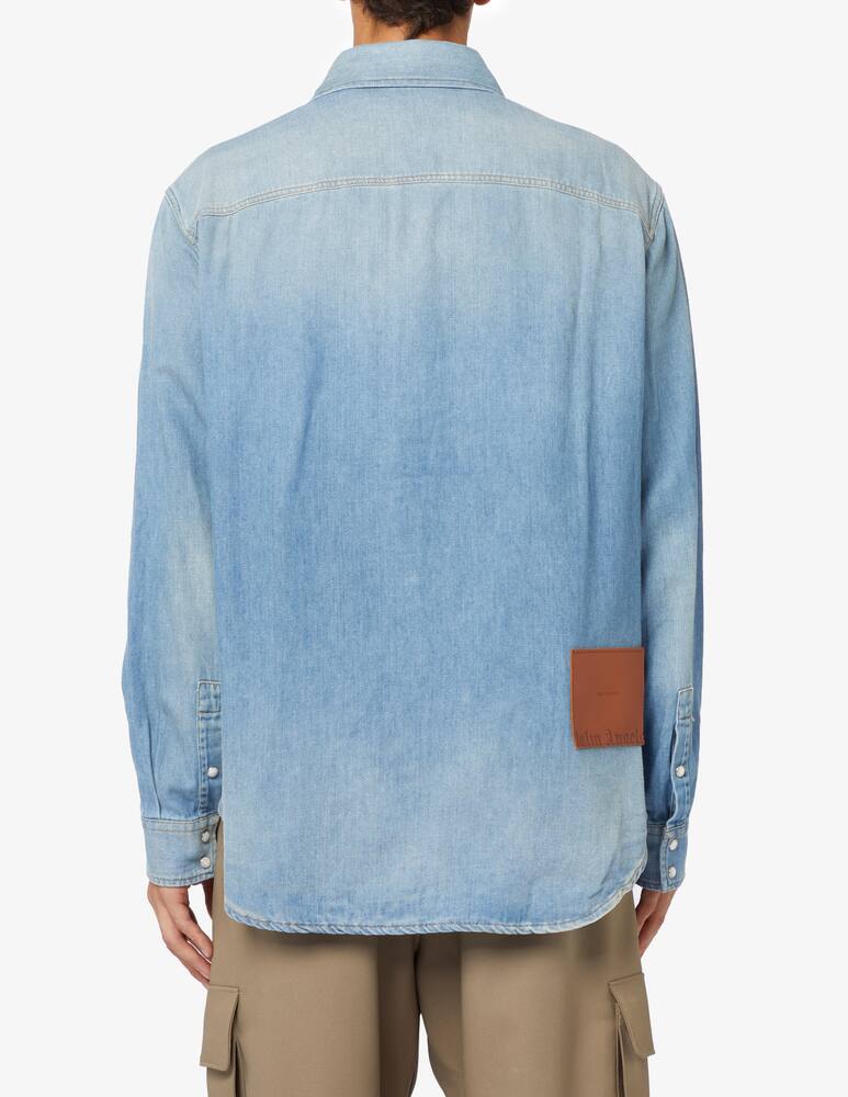 rinascente Palm Angels Monogram denim shirt