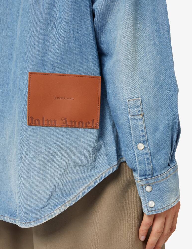 rinascente Palm Angels Monogram denim shirt
