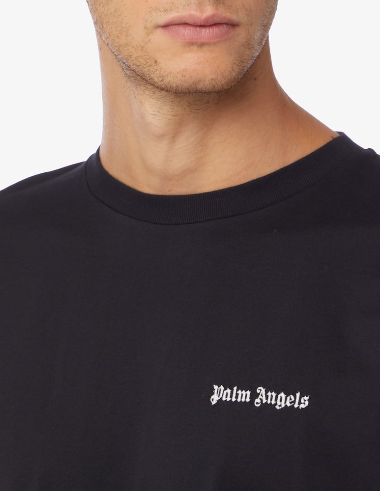 rinascente Palm Angels Embroidered logo slim fit t-shirt