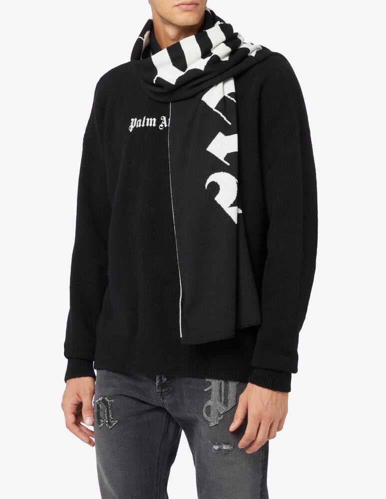 rinascente Palm Angels Logo jqrd scarf black