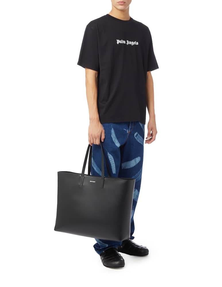 Palm Angels Borsa shopping classica in pelle - immagine 2 Palm Angels Borsa shopping classica in pelle - immagine 2