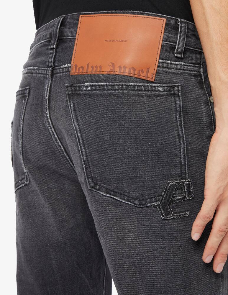 rinascente Palm Angels Logo patches reular fit 5 pockets pants