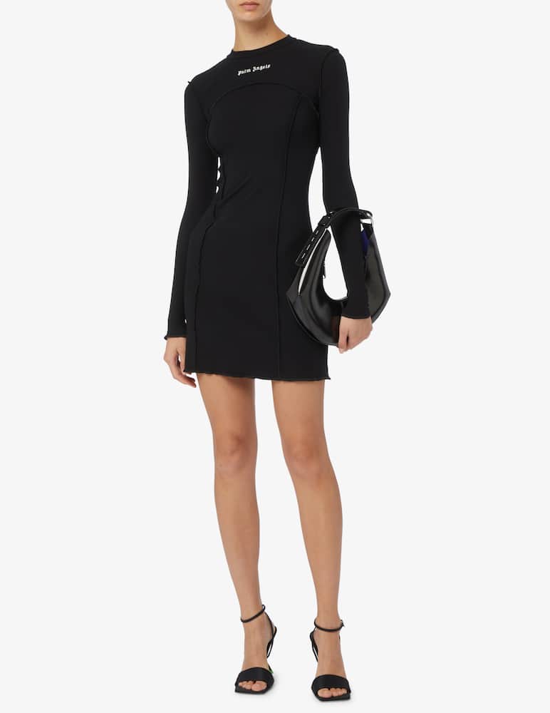 rinascente Palm Angels Vestito corto a manica lunga logo