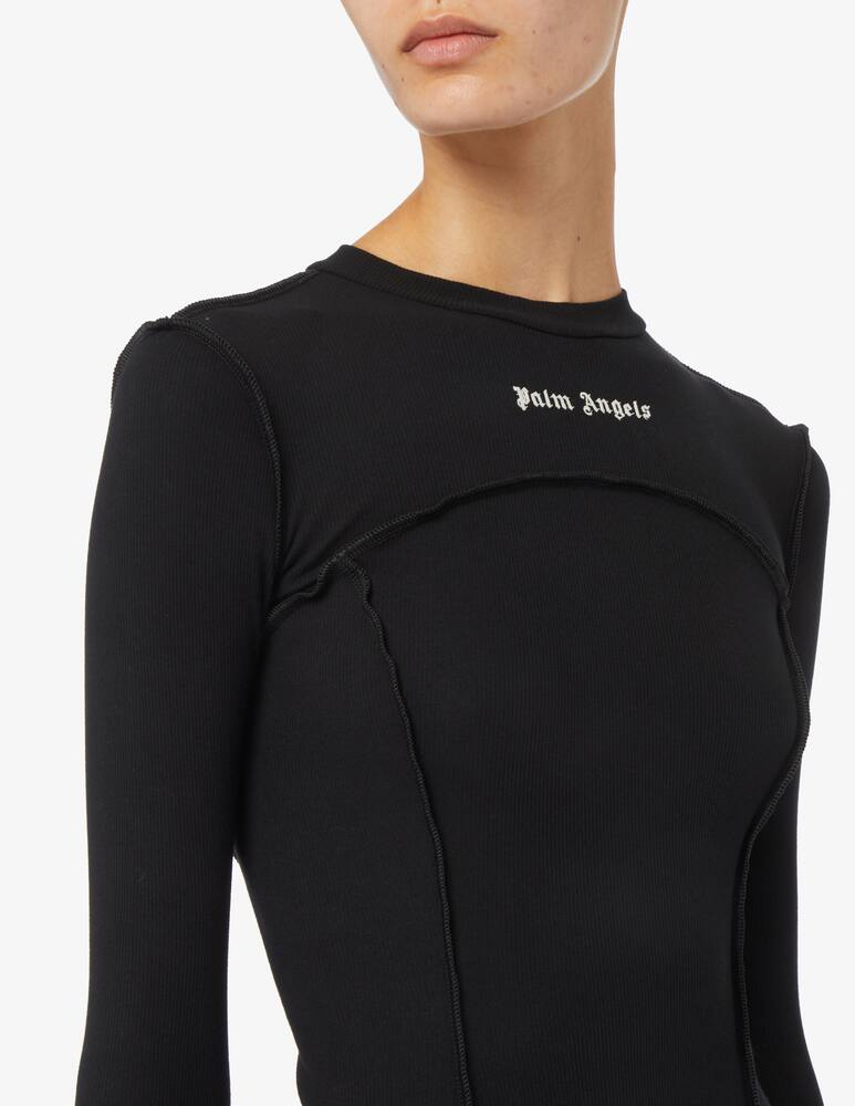 rinascente Palm Angels Vestito corto a manica lunga logo