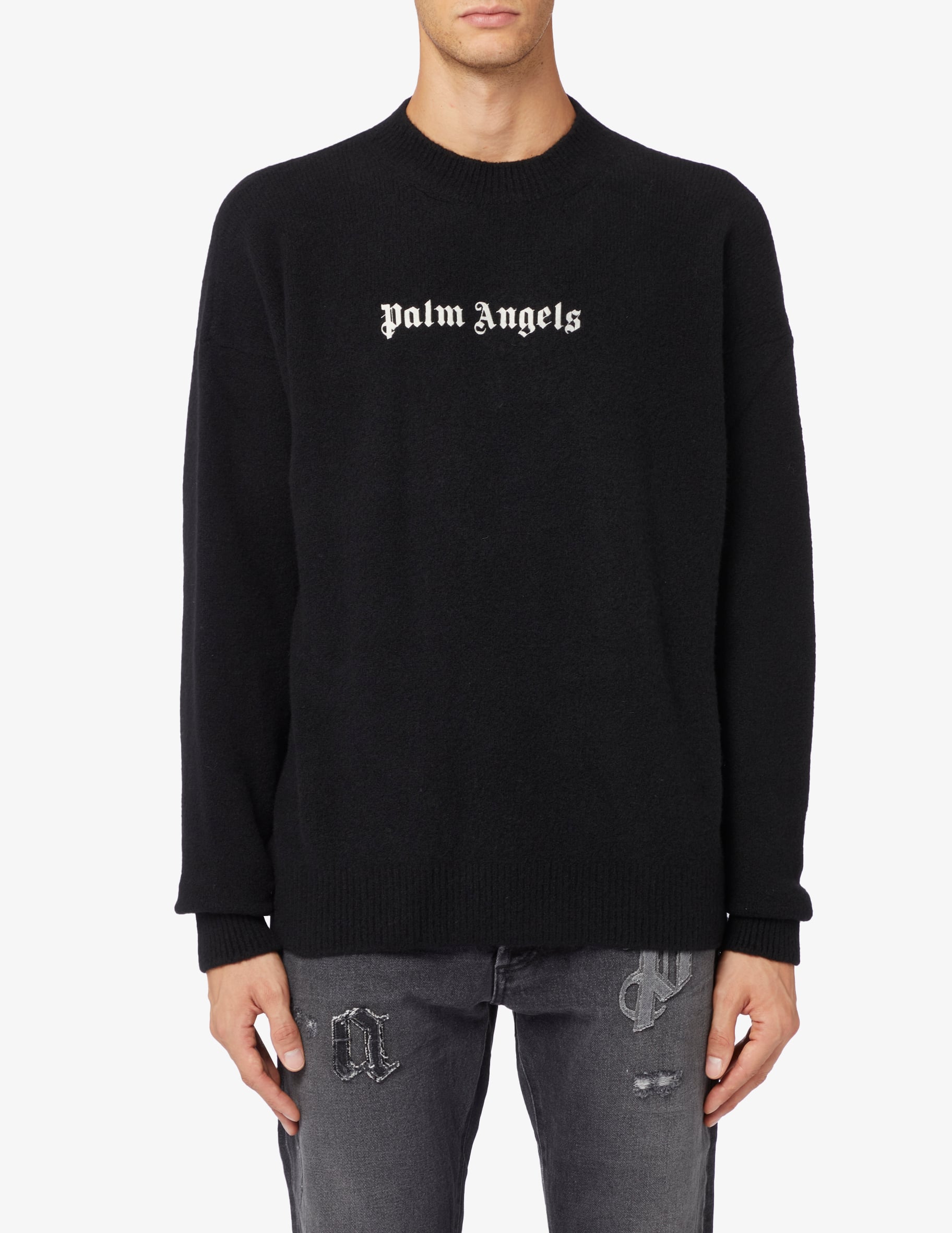 Palm Angels Felpa Con Cappuccio PMBB153C99FLE0020310 Con Logo