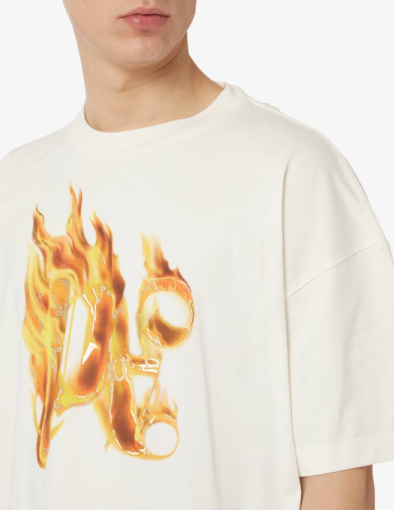 rinascente Palm Angels Maglietta burning monogram