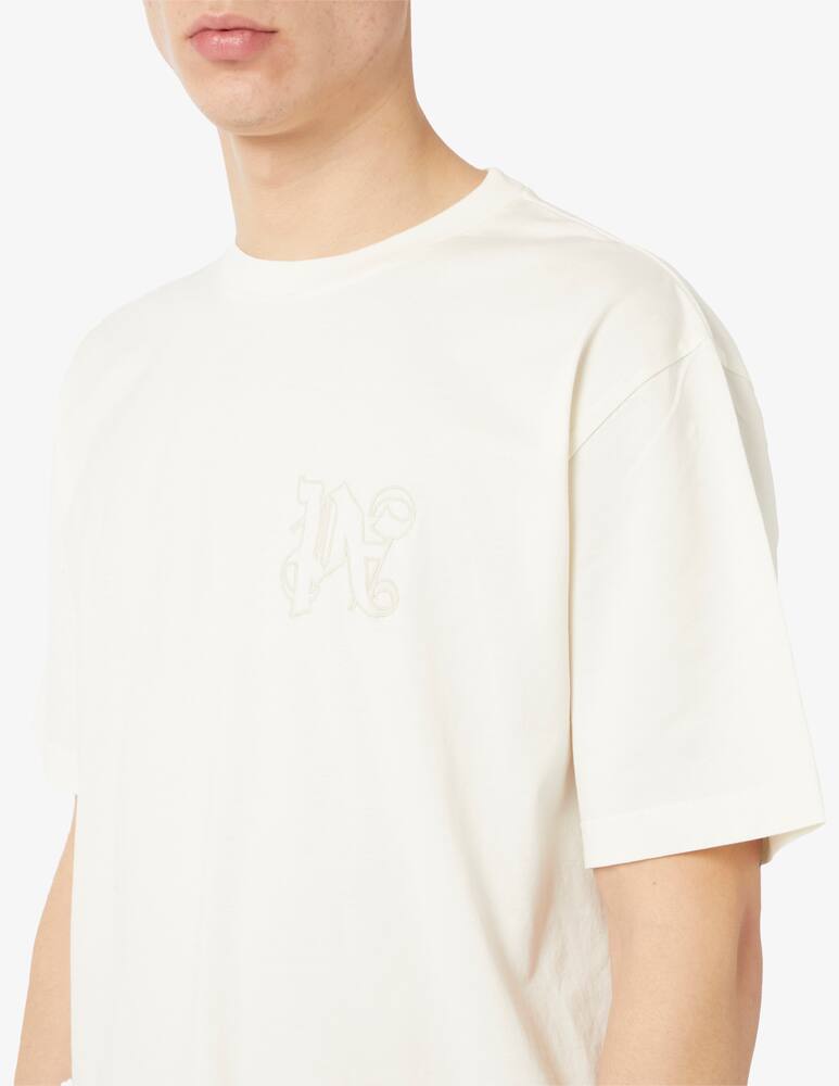rinascente Palm Angels Maglietta monogram small logo slim fit
