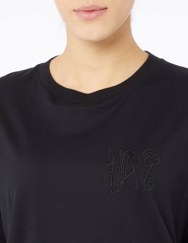 rinascente Palm Angels Maglietta monogram small logo slim fit