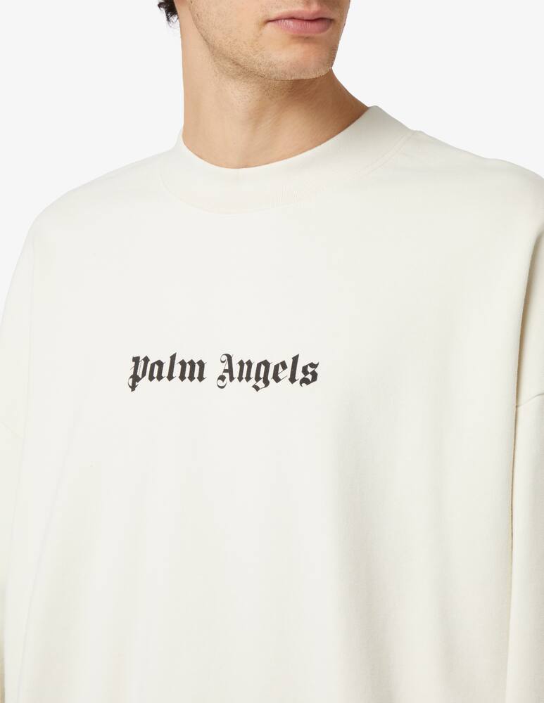 rinascente Palm Angels Small logo crewneck jumper