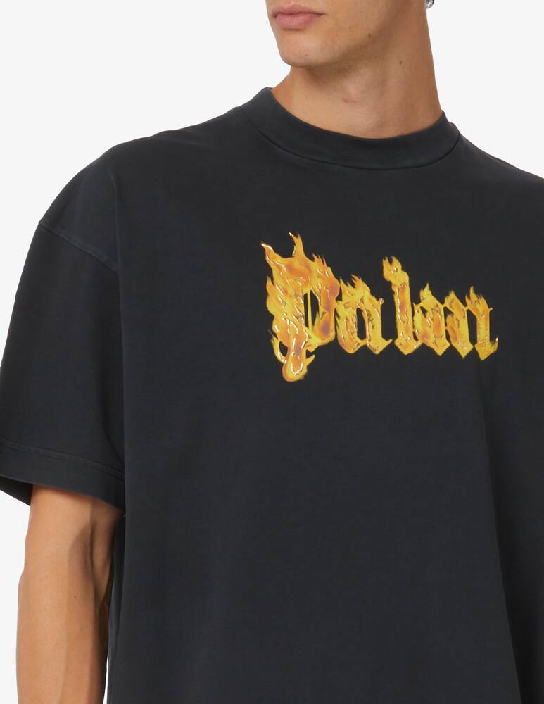 rinascente Palm Angels Flames front t-shirt