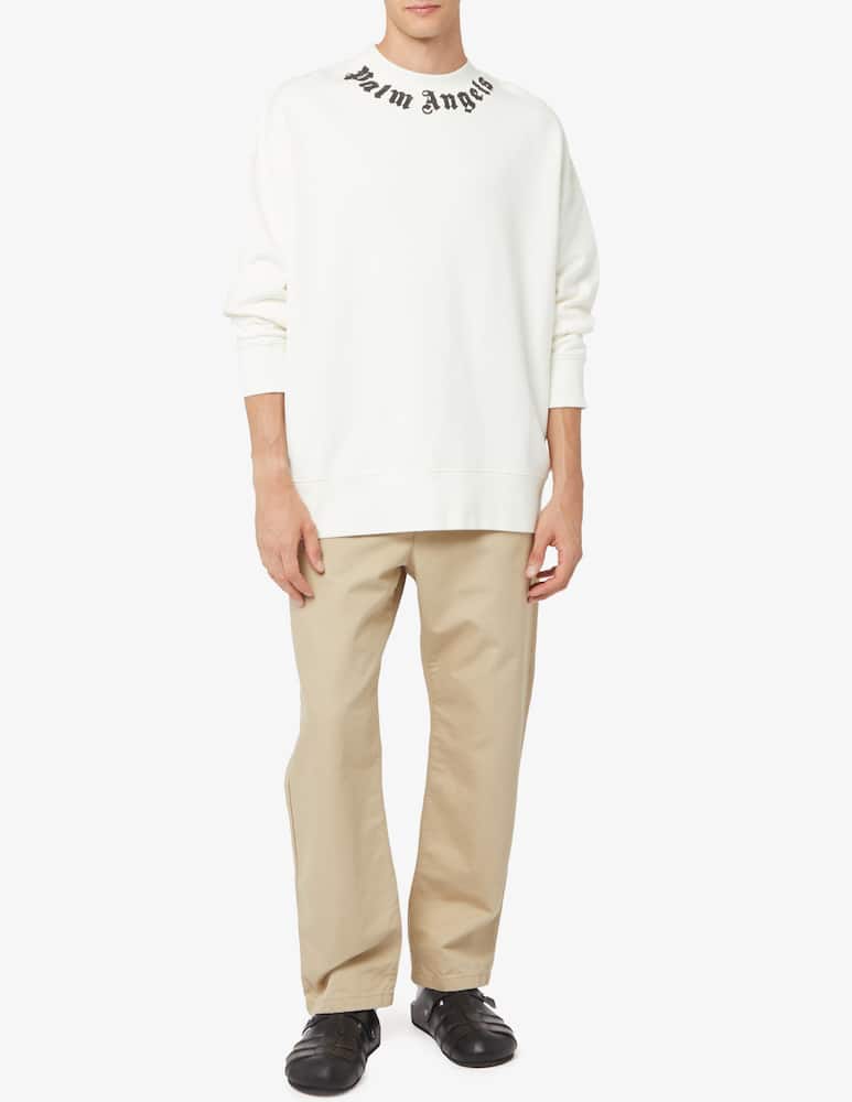 rinascente Palm Angels Felpa neck logo