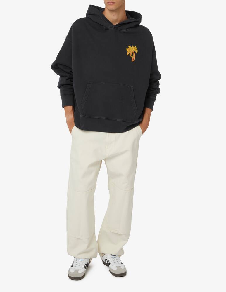 rinascente Palm Angels Felpa con cappuccio palm flames