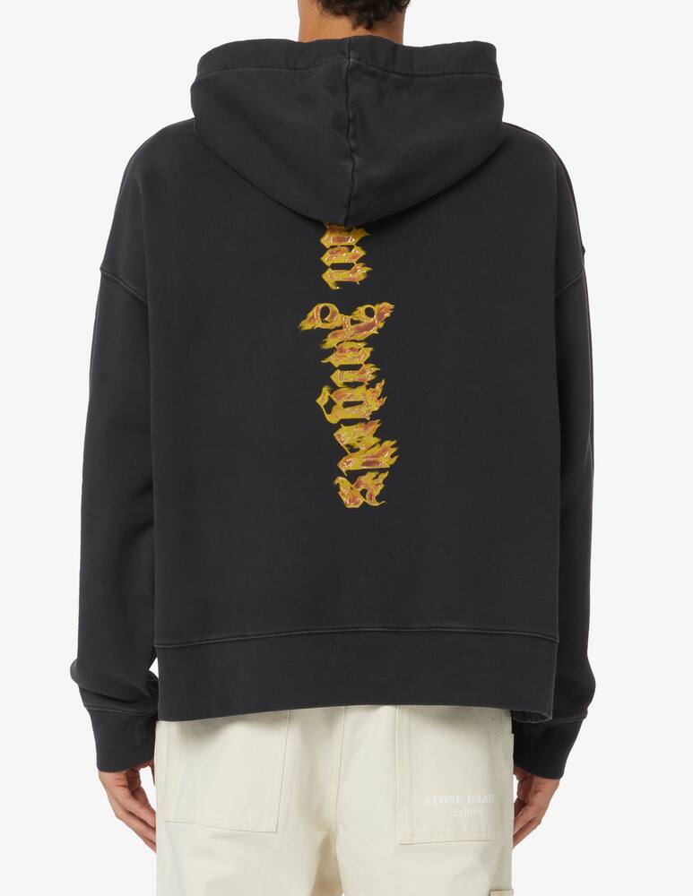 rinascente Palm Angels Felpa con cappuccio palm flames