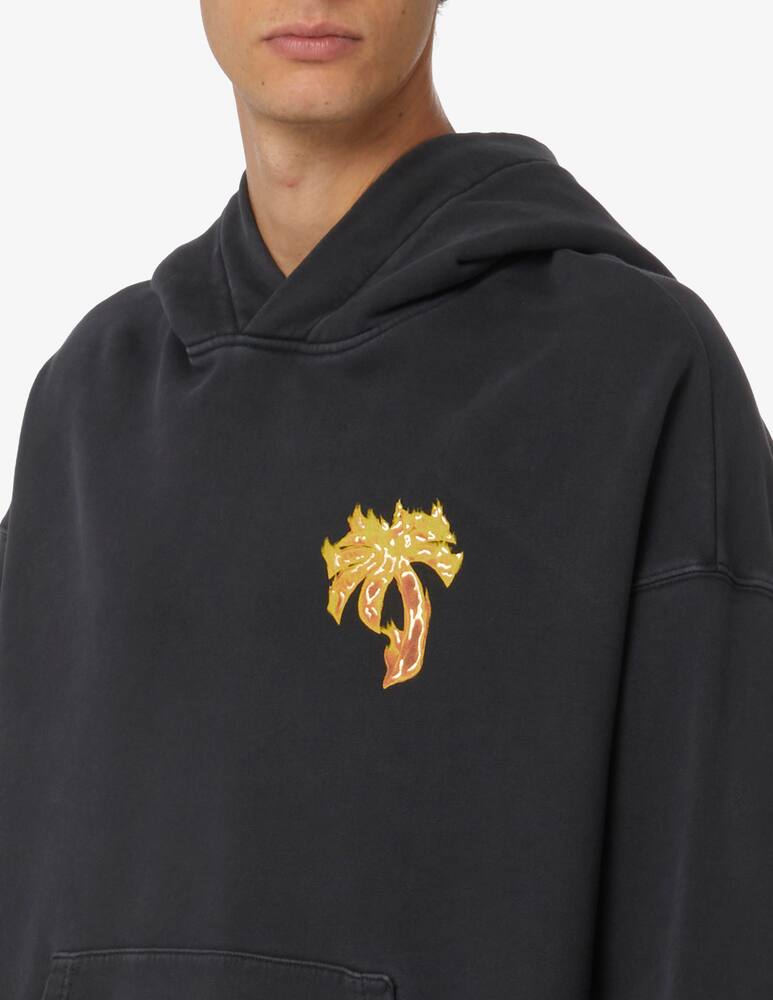 rinascente Palm Angels Felpa con cappuccio palm flames