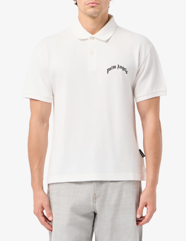 rinascente Palm Angels Curved logo polo