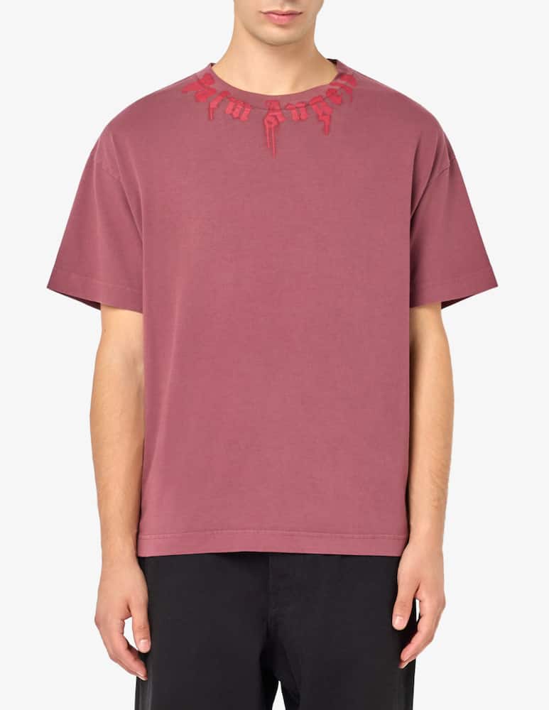 Palm Angels Neck logo t-shirt - picture 1 Palm Angels Neck logo t-shirt - picture 1