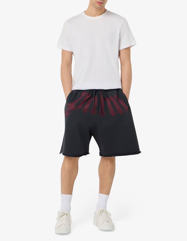 rinascente Palm Angels Bermuda in felpa con logo vita