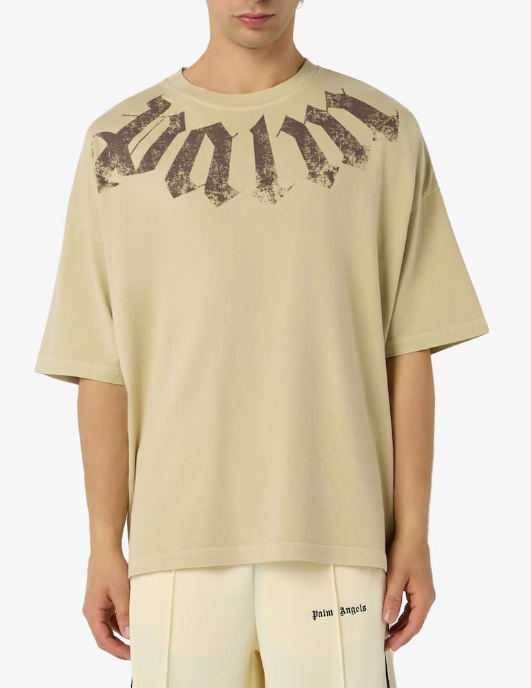Palm Angels Gothic logo loose t-shirt - picture 1 Palm Angels Gothic logo loose t-shirt - picture 1