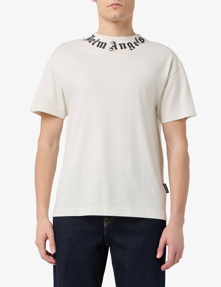 Palm Angels Neck logo t-shirt - picture 1 Palm Angels Neck logo t-shirt - picture 1