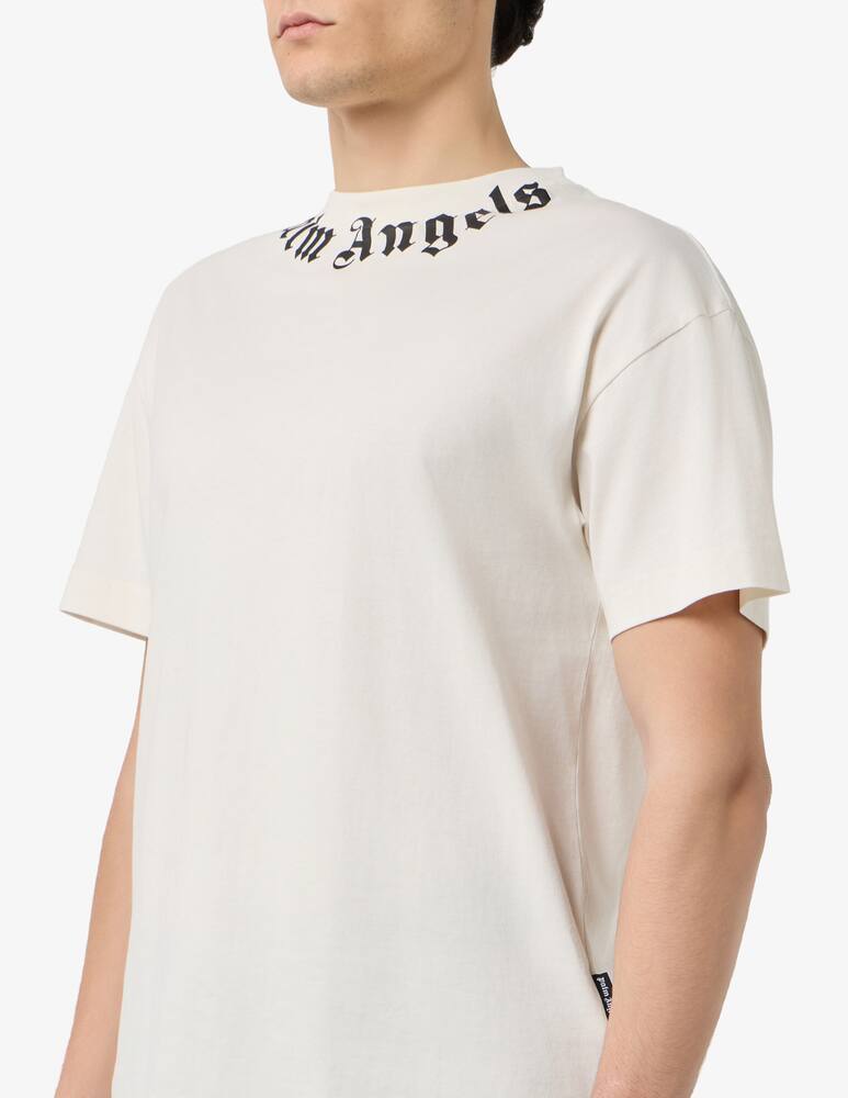 Palm Angels Neck logo t-shirt - picture 4 Palm Angels Neck logo t-shirt - picture 4