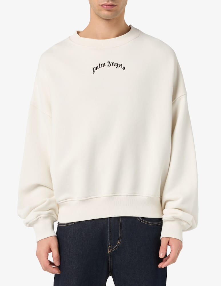 rinascente Palm Angels Felpa girocollo con logo