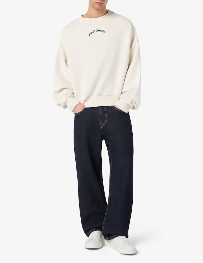 Palm Angels Back logo loose sweatshirt - picture 2 Palm Angels Back logo loose sweatshirt - picture 2