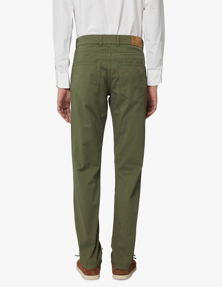rinascente Harmont & Blaine 5 pockets gabardina pants stretch - military green