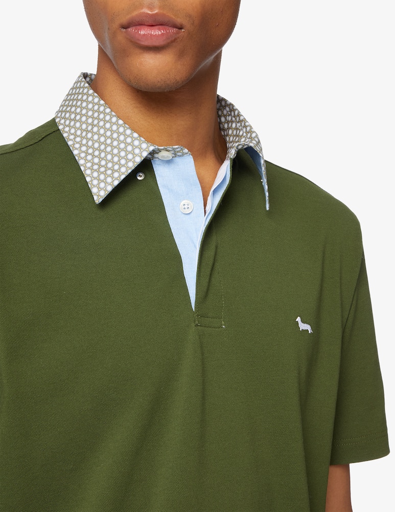 rinascente Harmont & Blaine Polo maniche corte collo fiore 