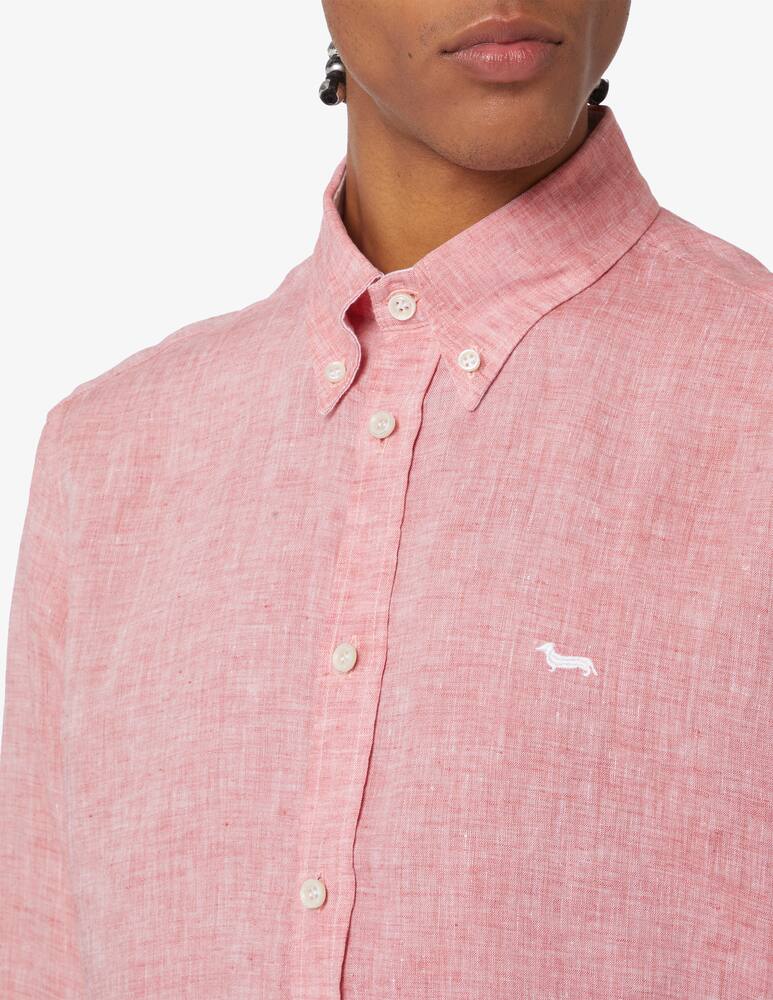 rinascente Harmont & Blaine Linen long sleeve shirt Pink 