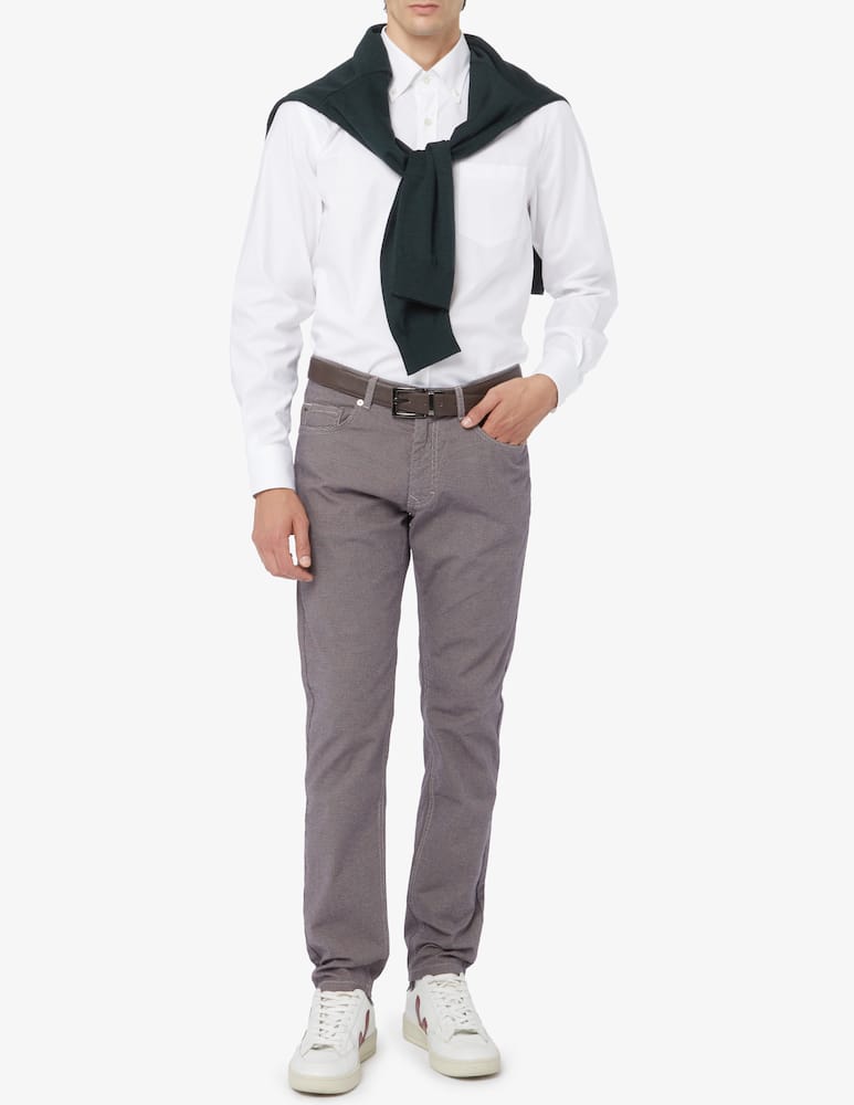 rinascente Harmont & Blaine Pantaloni 5 tasche narrow micro fantasia