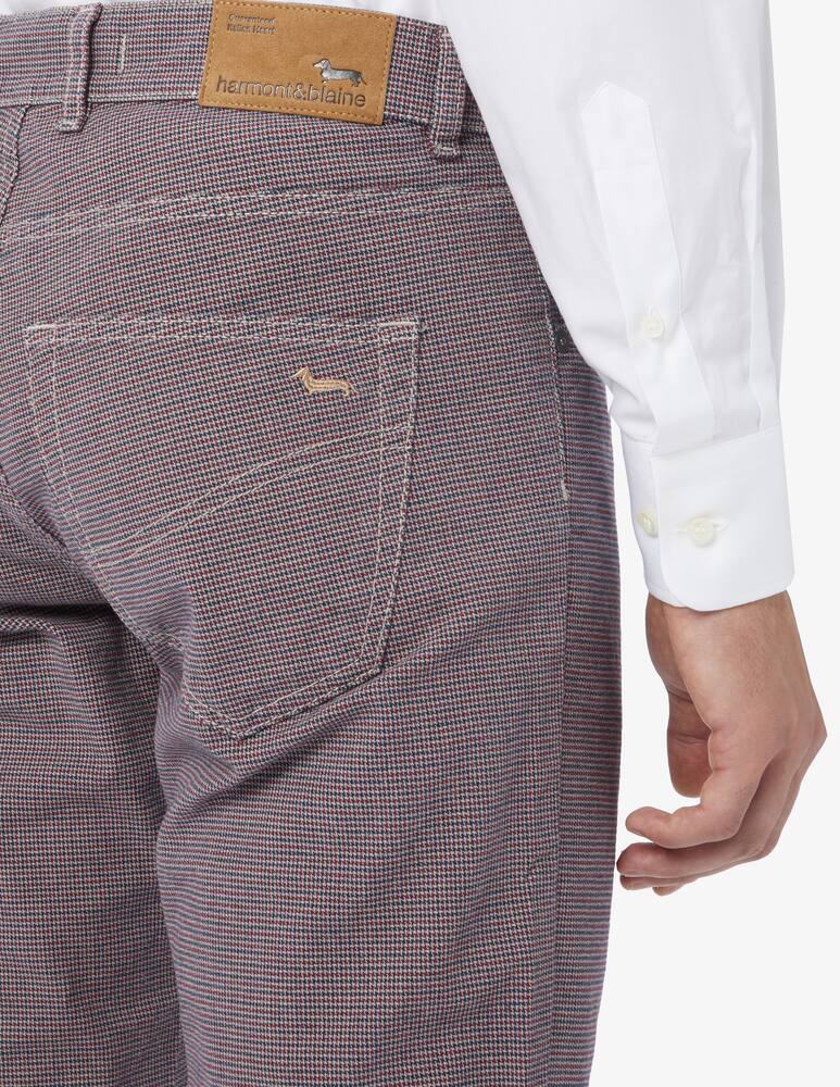rinascente Harmont & Blaine Pantaloni 5 tasche narrow micro fantasia