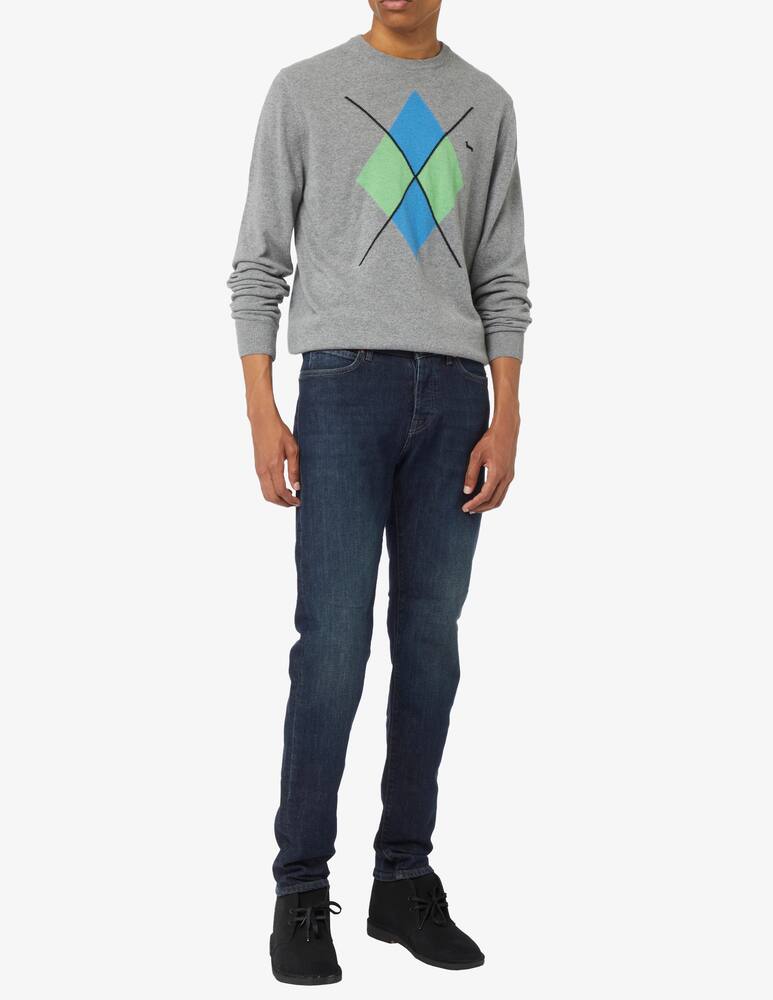 rinascente Harmont & Blaine Geometric crewneck jumper