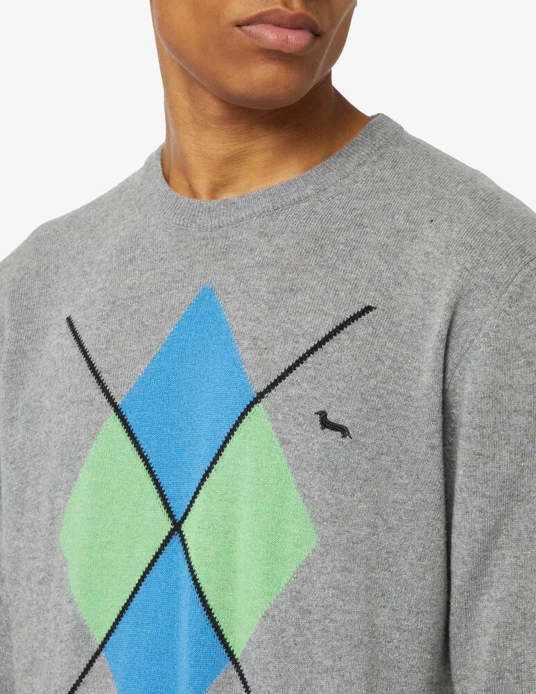rinascente Harmont & Blaine Geometric crewneck jumper