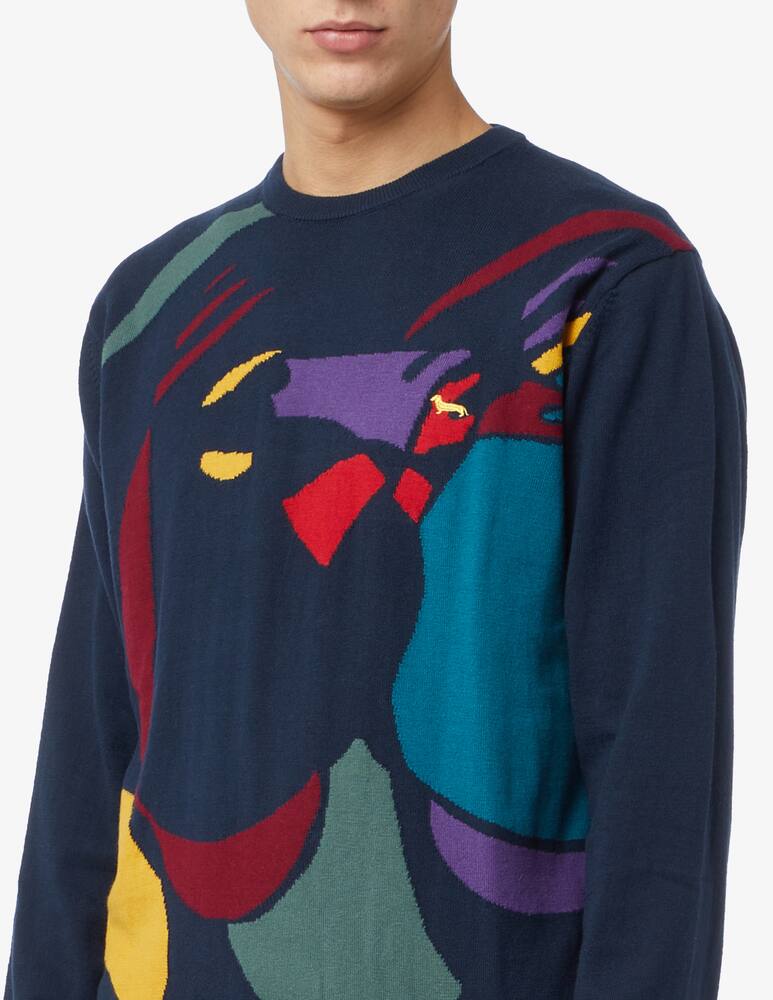 rinascente Harmont & Blaine Artist pattern crewneck jumper