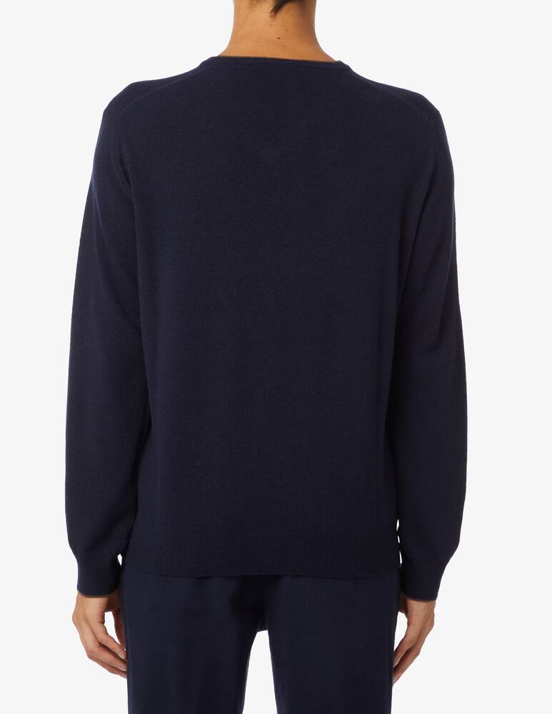 rinascente Harmont & Blaine Maglia scollo a v misto lana profili