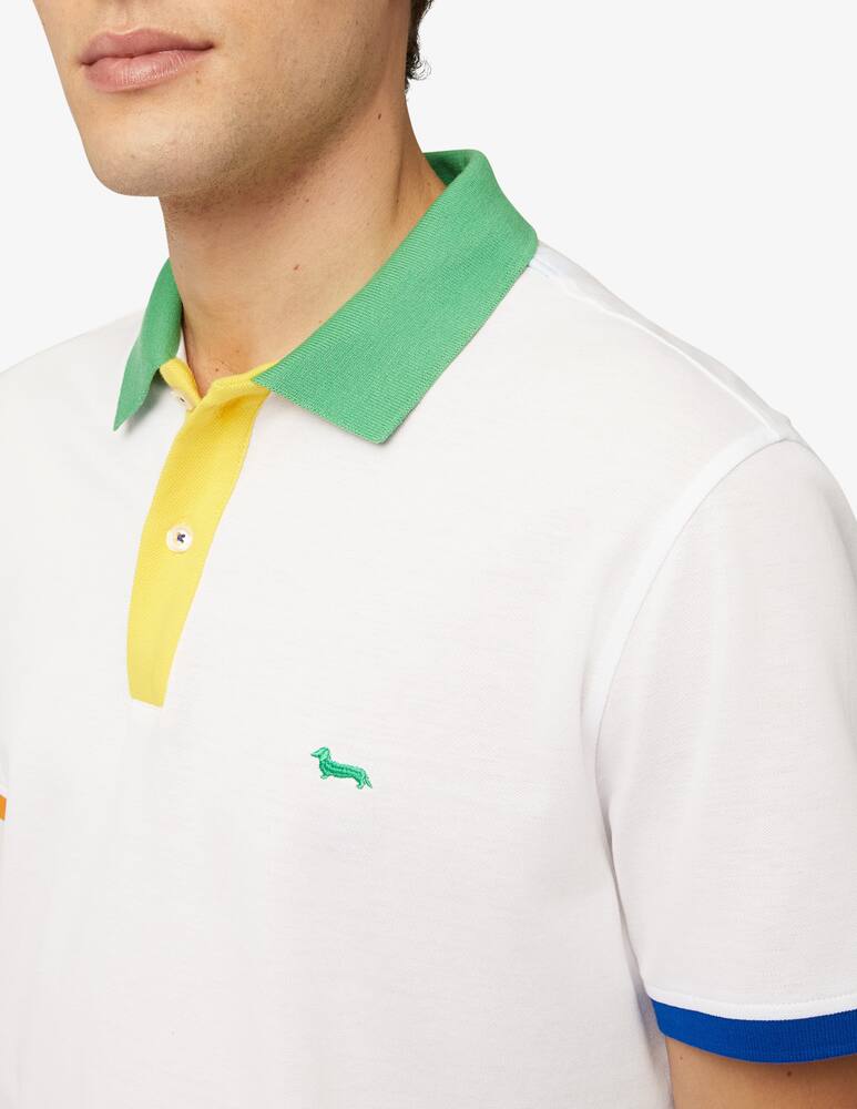 rinascente Harmont & Blaine Polo collo bordi contrasto